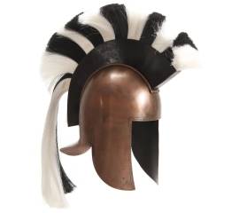Coif războinic grec, antichizat, jocuri pe roluri, arămiu, oțel