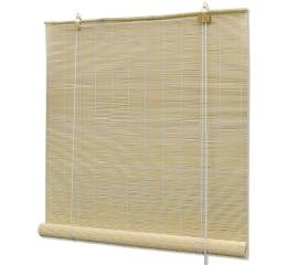 Jaluzea tip rulou, natural, 140x220 cm, bambus
