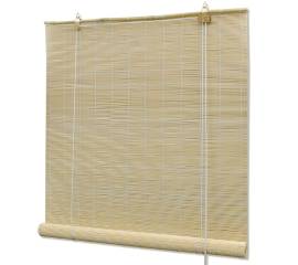 Jaluzea tip rulou, natural, 150x160 cm, bambus