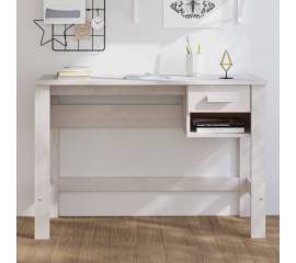 Birou, alb, 110x40x75 cm, lemn masiv de pin