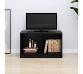 Comodă tv, negru, 70x33x42 cm, lemn masiv de pin