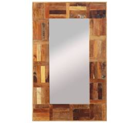Oglindă de perete, 50x80 cm, lemn masiv reciclat