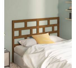 Tăblie de pat, maro miere, 156x4x100 cm, lemn masiv de pin