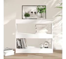Bibliotecă/separator cameră, alb, 80x30x72 cm