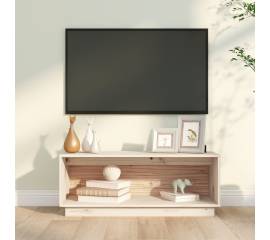 Comodă tv, 90x35x35 cm, lemn masiv de pin