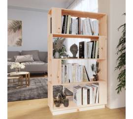 Bibliotecă/separator cameră, 80x25x132 cm lemn masiv pin