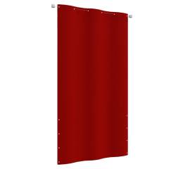 Paravan de balcon, roșu, 120 x 240 cm, țesătură oxford