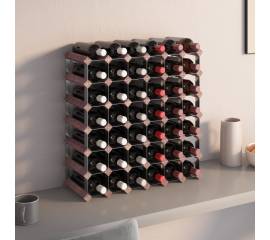 Suport sticle de vin, 42 sticle, maro, lemn masiv de pin