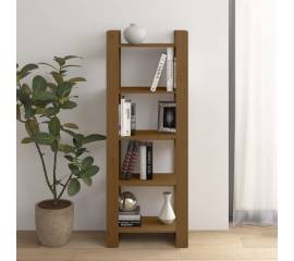 Bibliotecă/separator cameră, maro miere, 60x35x160 cm lemn