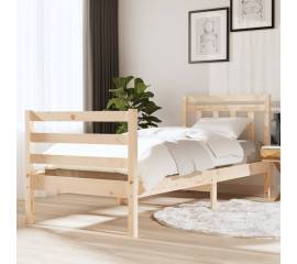 Cadru de pat, de 1 persoană, 90x190 cm, lemn masiv, 3‘