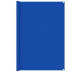 Covor pentru cort, albastru, 200x400 cm, hdpe