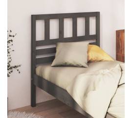 Tăblie de pat, gri, 94x4x100 cm, lemn masiv de pin