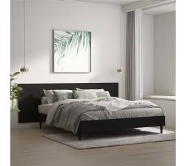 Tăblie de pat, negru, 240x1,5x80 cm, lemn prelucrat