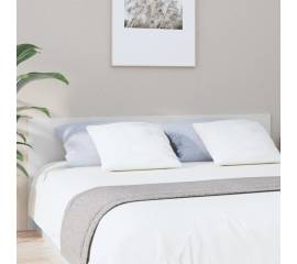 Tăblie de pat,alb,200x1,5x80 cm, lemn prelucrat