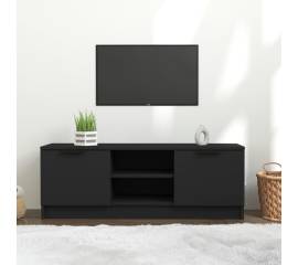 Comodă tv, negru, 102x35x36,5 cm, lemn prelucrat
