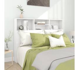 Tăblie de pat cu dulap, alb, 140x19x103,5 cm