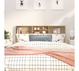 Tăblie de pat cu dulap, stejar sonoma, 180x19x103,5 cm