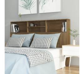 Tăblie de pat cu dulap, stejar maro, 160x19x103,5 cm