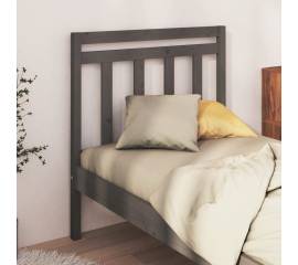 Tăblie de pat, gri, 81x4x100 cm, lemn masiv de pin