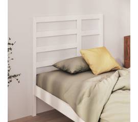 Tăblie de pat, alb, 106x4x104 cm, lemn masiv de pin