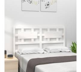 Tăblie de pat, alb, 140,5x4x100 cm, lemn masiv de pin