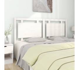 Tăblie de pat, alb, 165,5x4x100 cm, lemn masiv de pin