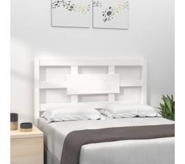 Tăblie de pat, alb, 95,5x4x100 cm, lemn masiv de pin