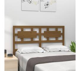 Tăblie de pat, maro miere, 125,5x4x100 cm, lemn masiv de pin