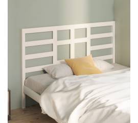 Tăblie de pat, alb, 141x4x104 cm, lemn masiv de pin