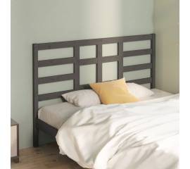 Tăblie de pat, gri, 141x4x104 cm, lemn masiv de pin