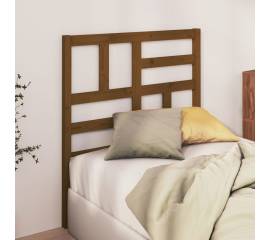 Tăblie de pat, maro miere, 106x4x104 cm, lemn masiv de pin