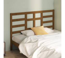 Tăblie de pat, maro miere, 126x4x104 cm, lemn masiv de pin