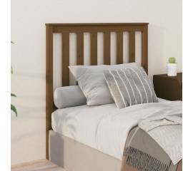 Tăblie de pat, maro miere, 96x6x101 cm, lemn masiv de pin