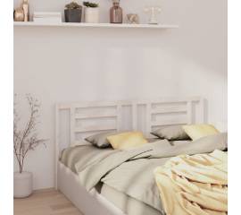 Tăblie de pat, alb, 166x4x100 cm, lemn masiv de pin