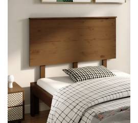 Tăblie de pat, maro miere, 124x6x82,5 cm, lemn masiv de pin