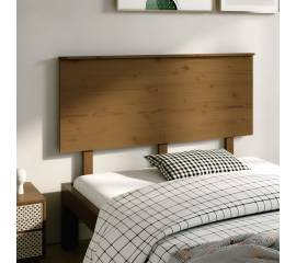 Tăblie de pat, maro miere, 139x6x82,5 cm, lemn masiv de pin