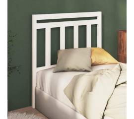 Tăblie de pat, alb, 106x4x100 cm, lemn masiv de pin