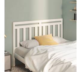 Tăblie de pat, alb, 140x4x100 cm, lemn masiv de pin