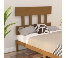 Tăblie de pat, maro miere, 93,5x3x81 cm, lemn masiv de pin