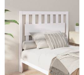 Tăblie de pat, alb, 105,5x4x100 cm, lemn masiv de pin