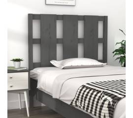 Tăblie de pat, gri, 105,5x4x100 cm, lemn masiv de pin
