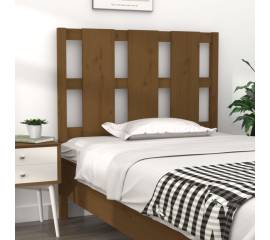 Tăblie de pat, maro miere, 105,5x4x100 cm, lemn masiv de pin