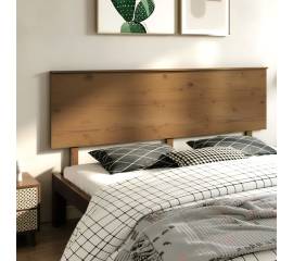 Tăblie de pat, maro miere, 204x6x82,5 cm, lemn masiv de pin