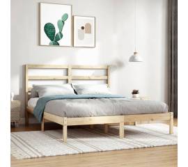 Cadru de pat, 140x200 cm, lemn masiv de pin