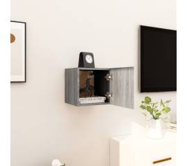 Dulapuri tv montaj pe perete, sonoma gri, 30,5x30x30 cm