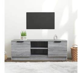 Comodă tv, gri sonoma, 102x35x36,5 cm, lemn prelucrat