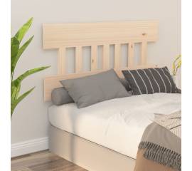Tăblie de pat, gri, 183,5x3x81 cm, lemn masiv de pin