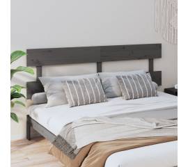 Tăblie de pat, gri, 184x3x81 cm, lemn masiv de pin