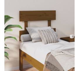 Tăblie de pat, maro miere, 103,5x3x81 cm, lemn masiv de pin