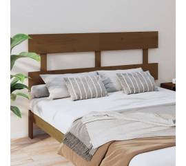 Tăblie de pat, maro miere, 154x3x81 cm, lemn masiv de pin